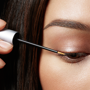 Revitalash Cosmetics Advanced Eyelash Growth Serum Conditioner Being Applied To Female Eyelashes