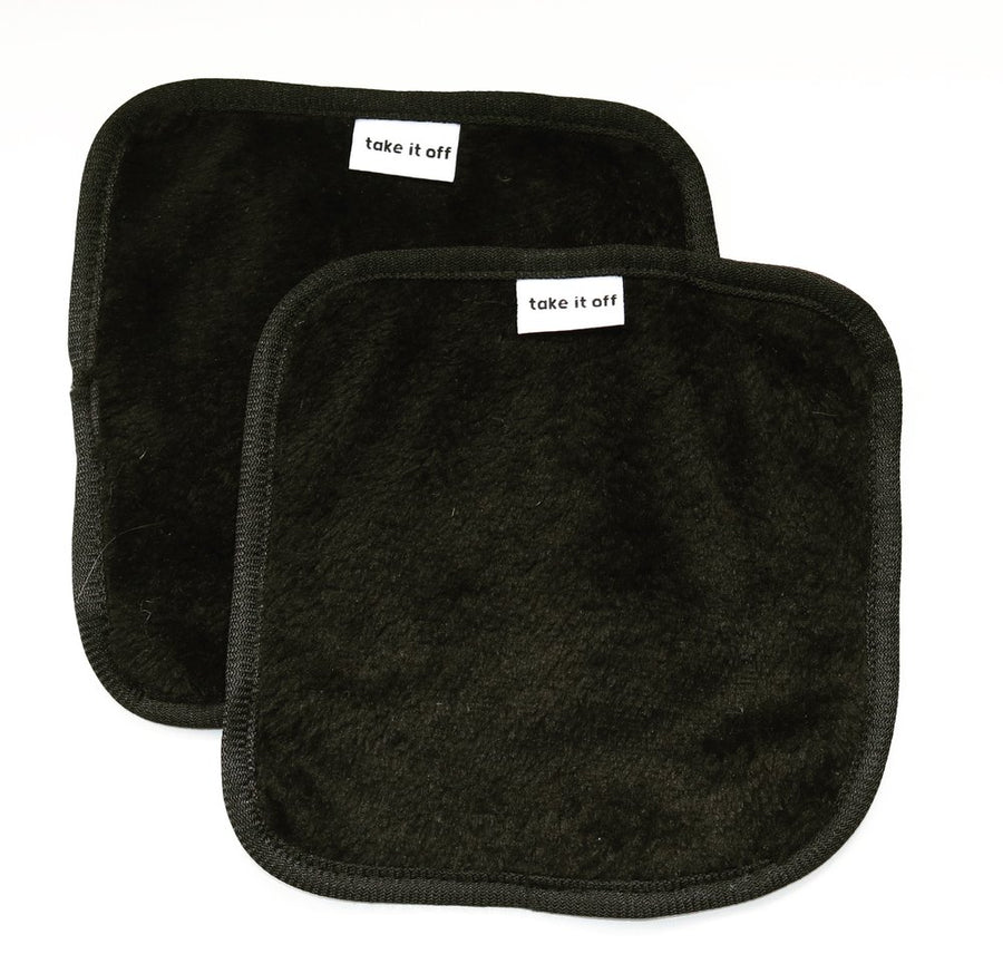 Take It Off Makeup Removal Towels Black Mini Two Travel Pack